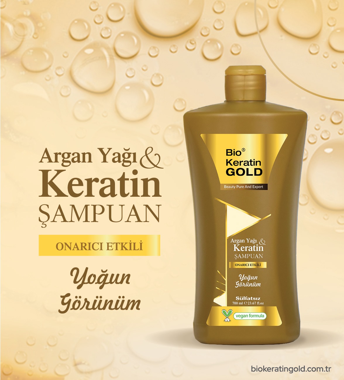 Argan & Keratin Yağlı Sülfatsız Şampuan 700 ml