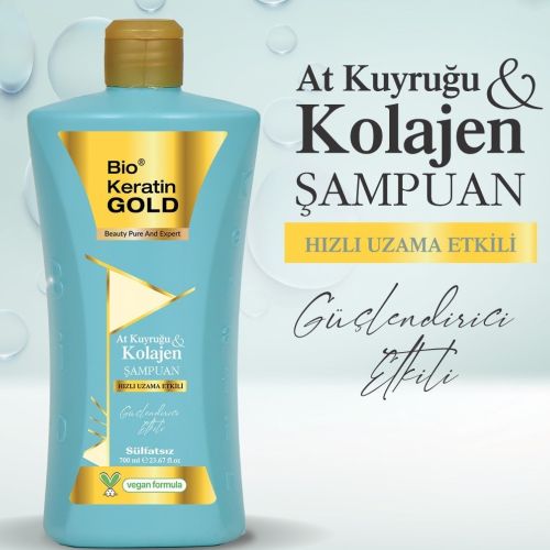 At Kuyruğu & Kolajen Şampuan Sülfatsız 700 ml