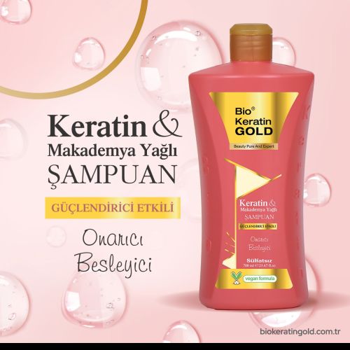 Keratin&Makademya Yağlı Sülfatsız Şampuan 700 ml
