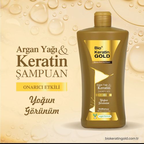 Argan & Keratin Yağlı Sülfatsız Şampuan 700 ml